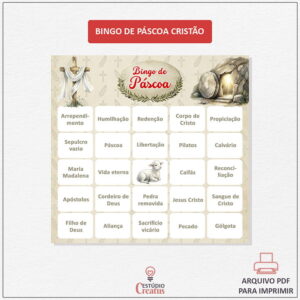 Bingo de Páscoa Cristão